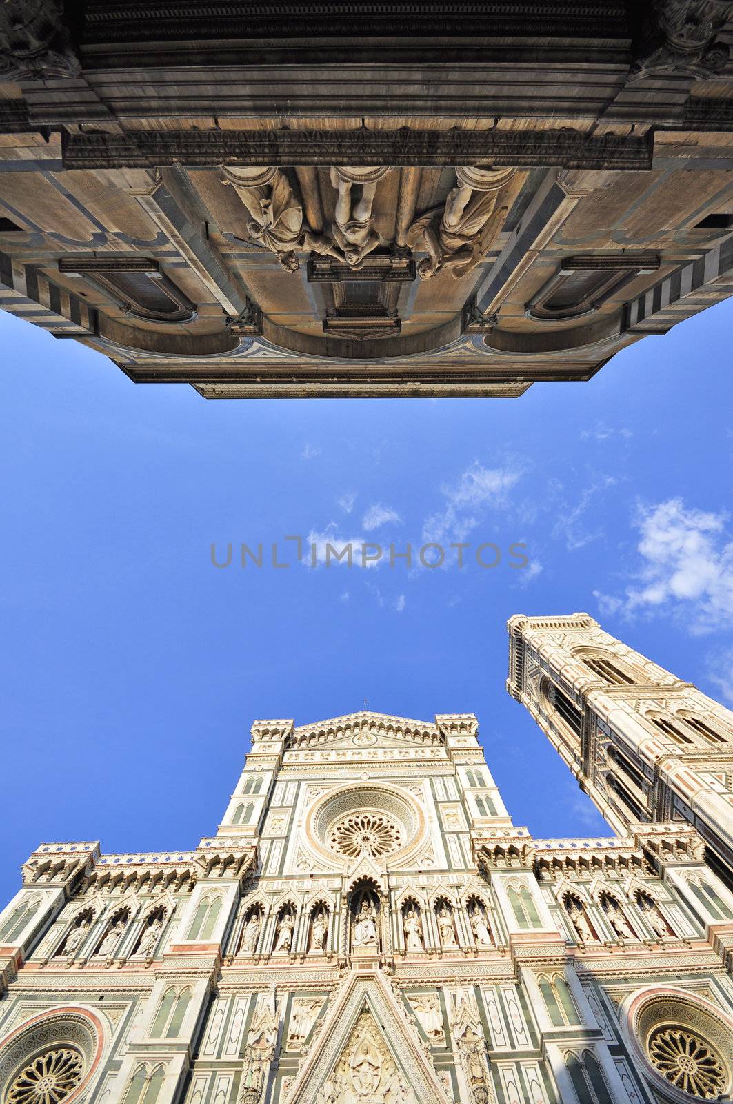 Basilica di Santa Maria del Fiore ( Duomo ) and Baptistery , Florence , Italy