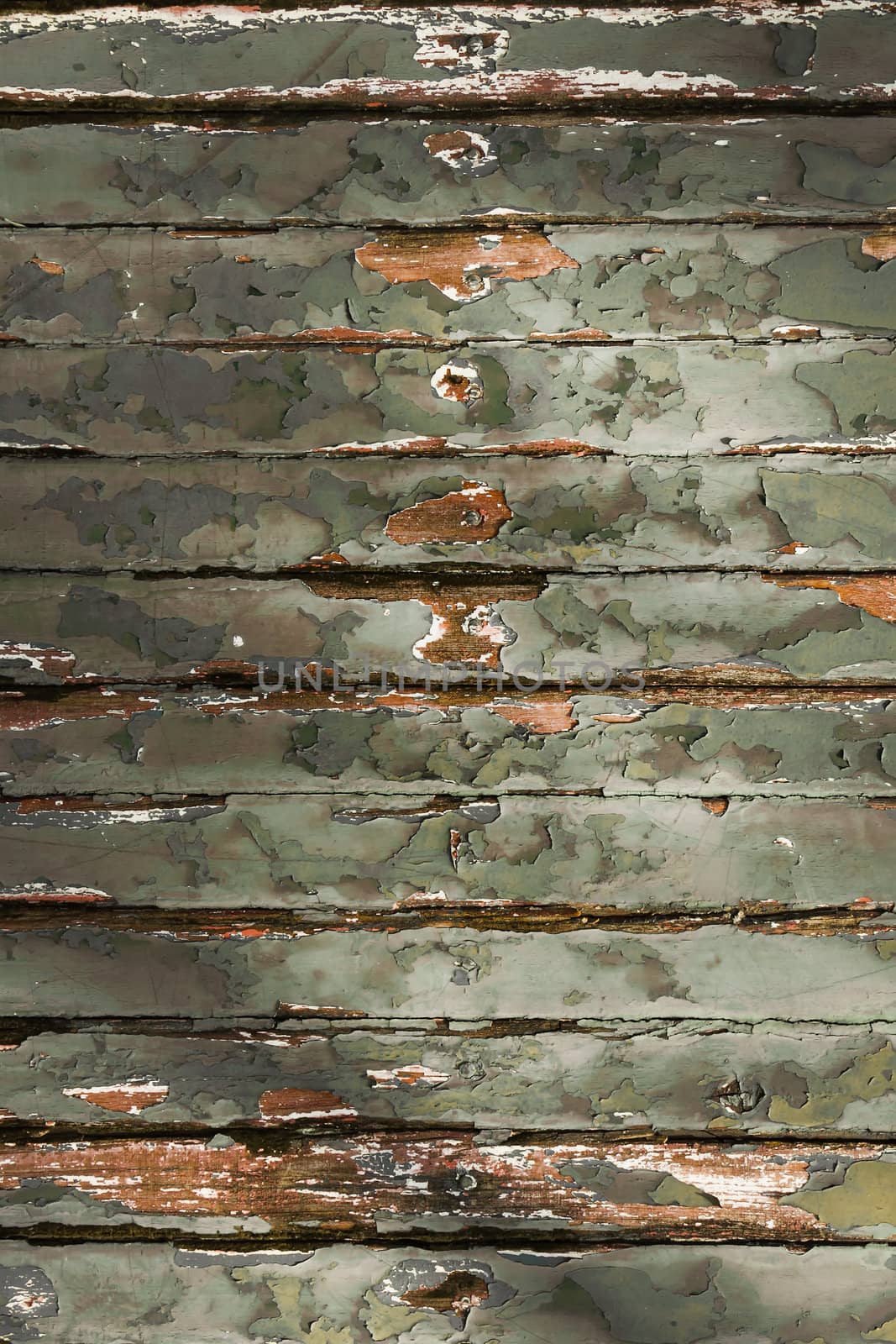  Old Green chipping wood wall by nuttakit