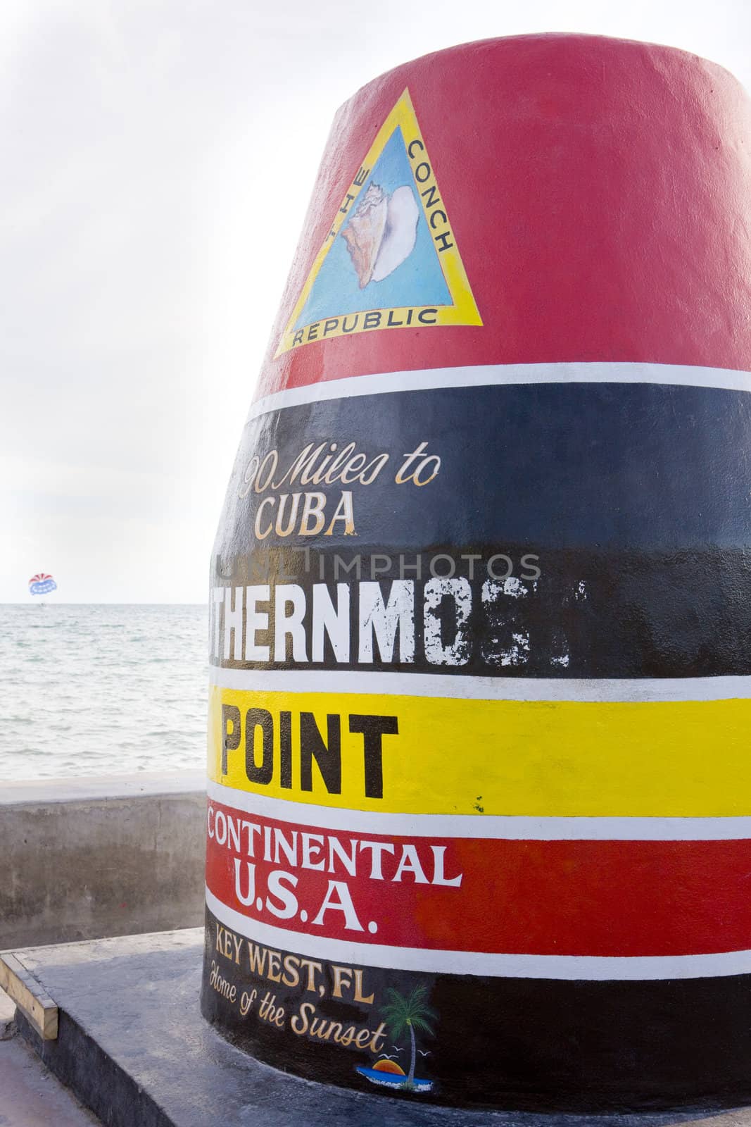 Southernmost Point marker, Key West, Florida, USA