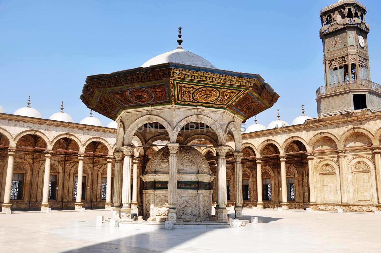 Scenery of the famous Omayyad Mosque in Damascus,Syria.