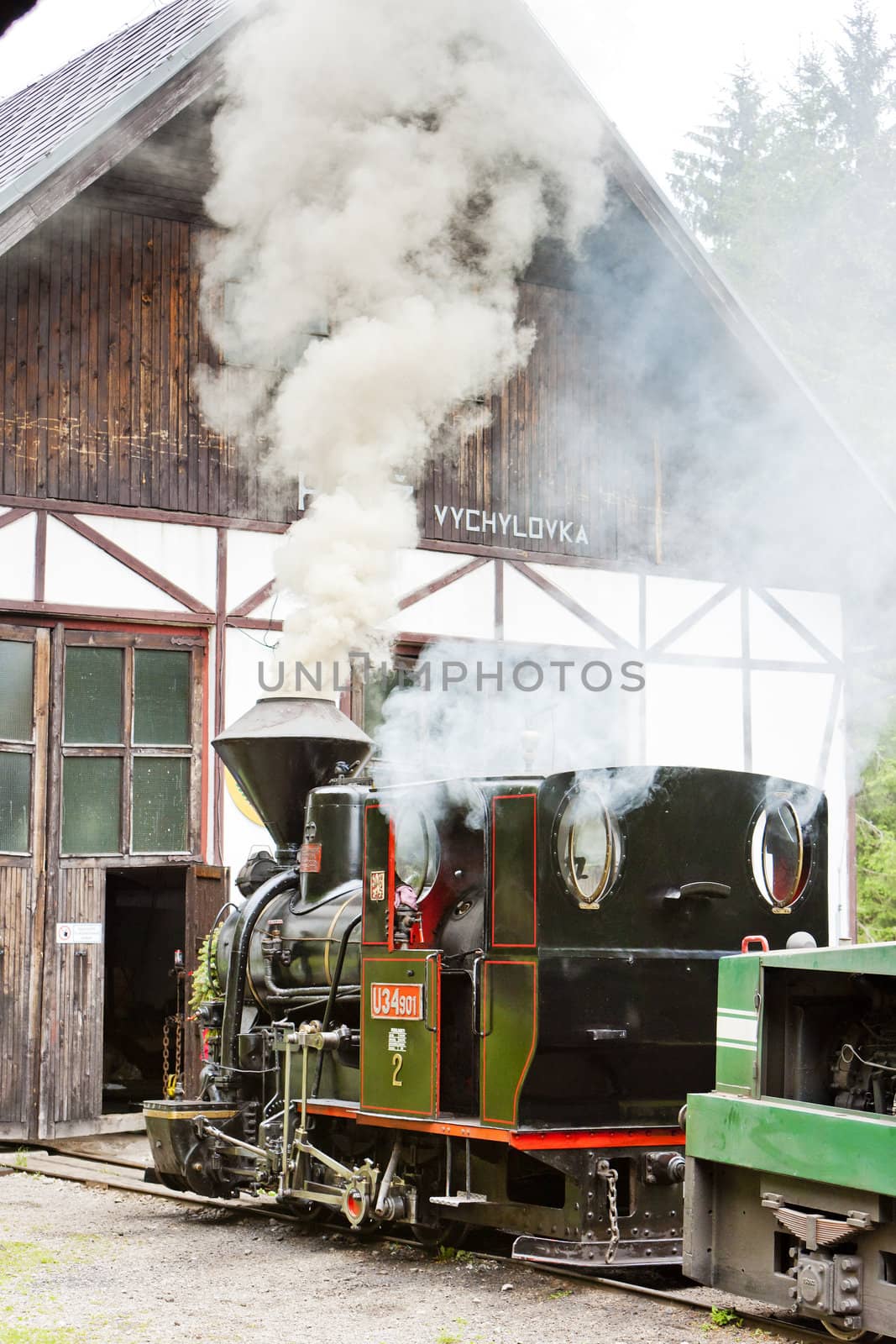 steam locomotive, Museum of Kysuce village, Vychylovka, Slovakia