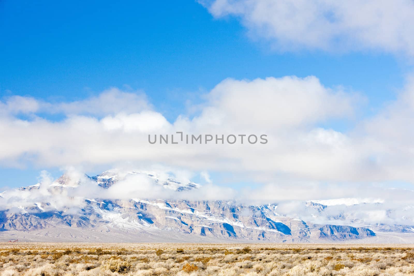 winter mountains in Nevada, USA