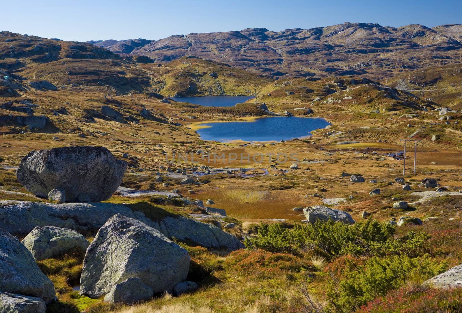 mountain range near Urdvassheii Peak, Norway