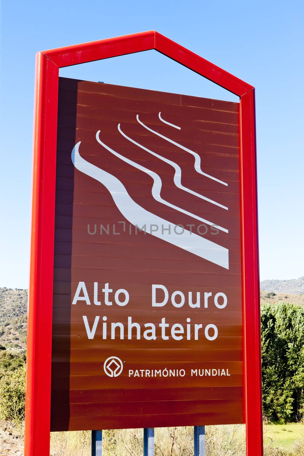 sign in Douro Valley, Portugal