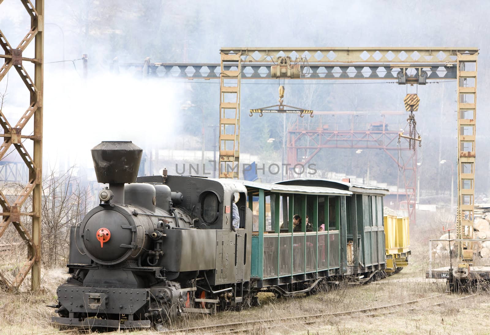 last day of service of CKD steam locomotive n. 5 (1.4.2008), Ciernohronska Railway, Slovakia