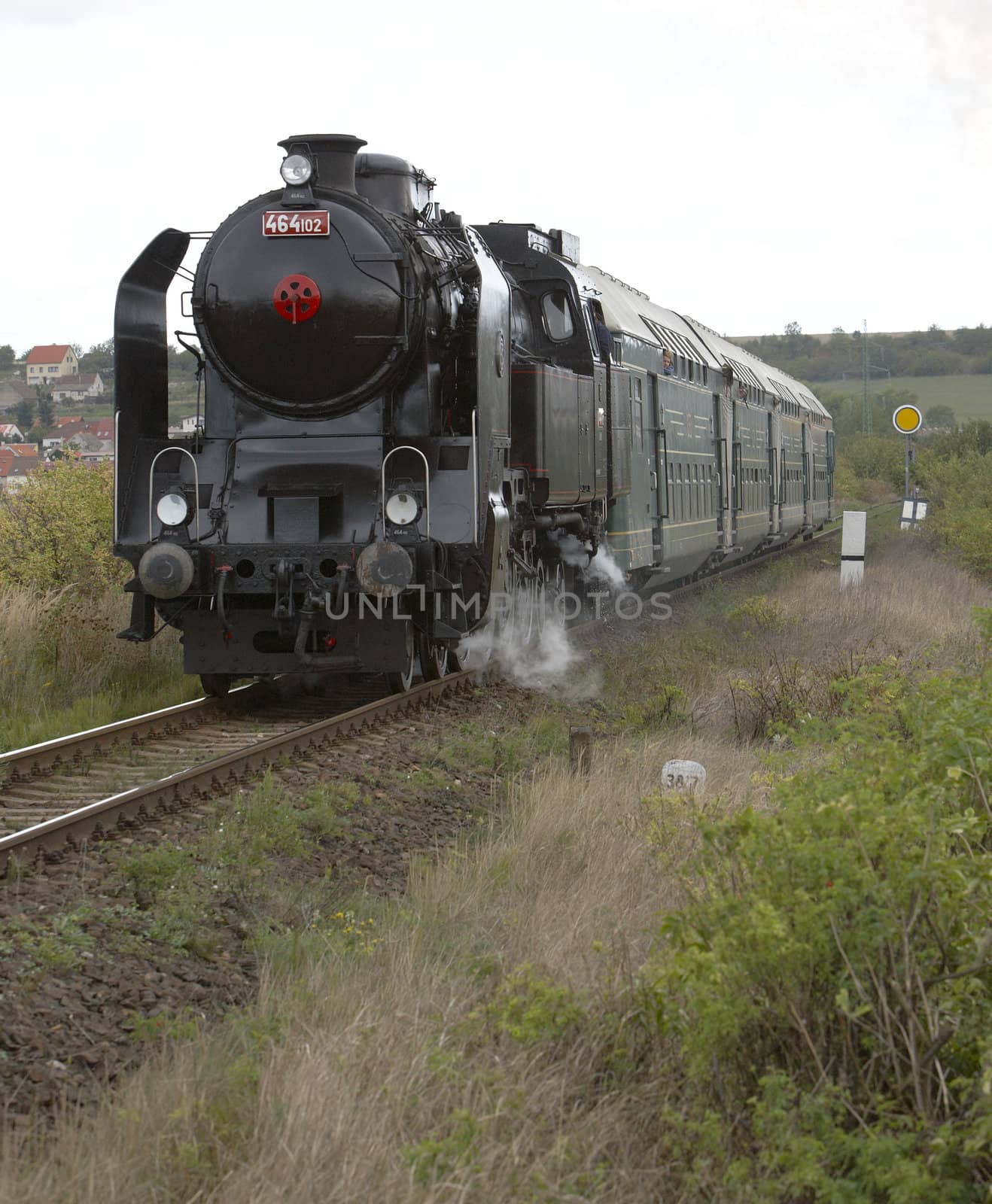 steam train (464.102), Prague - Luzna u Rakovnika, Czech Republic