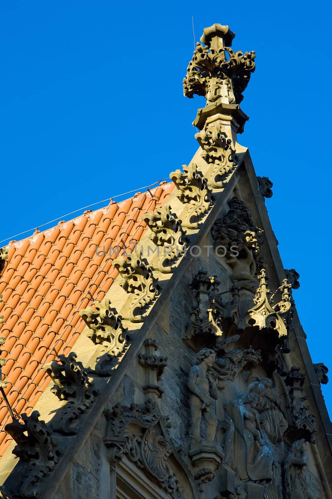 detail of Stone House, Kutna Hora, Czech Republic