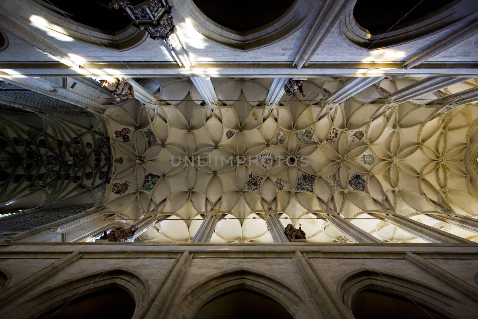 interior of Cathedral of St. Barbara, Kutna Hora, Czech Republic