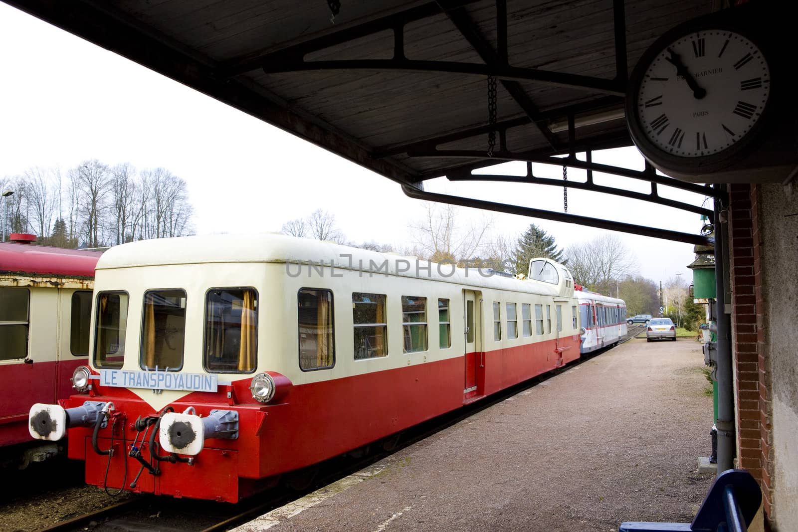railway station in Toucy, Burgundy, France