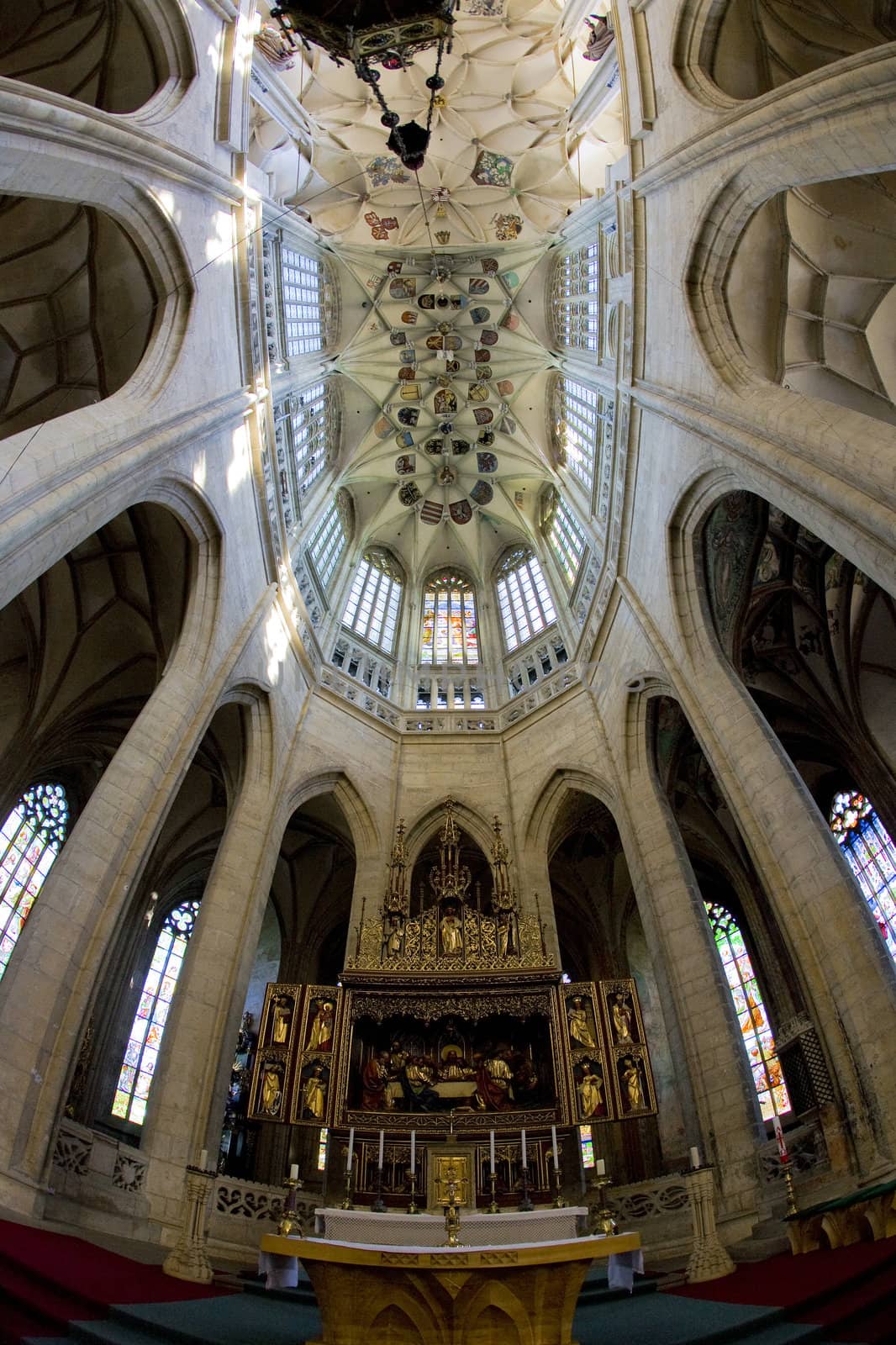 interior of Cathedral of St. Barbara, Kutna Hora, Czech Republic by phbcz