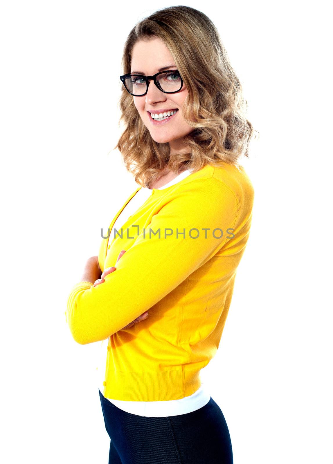 Young attractive girl in casual style by stockyimages