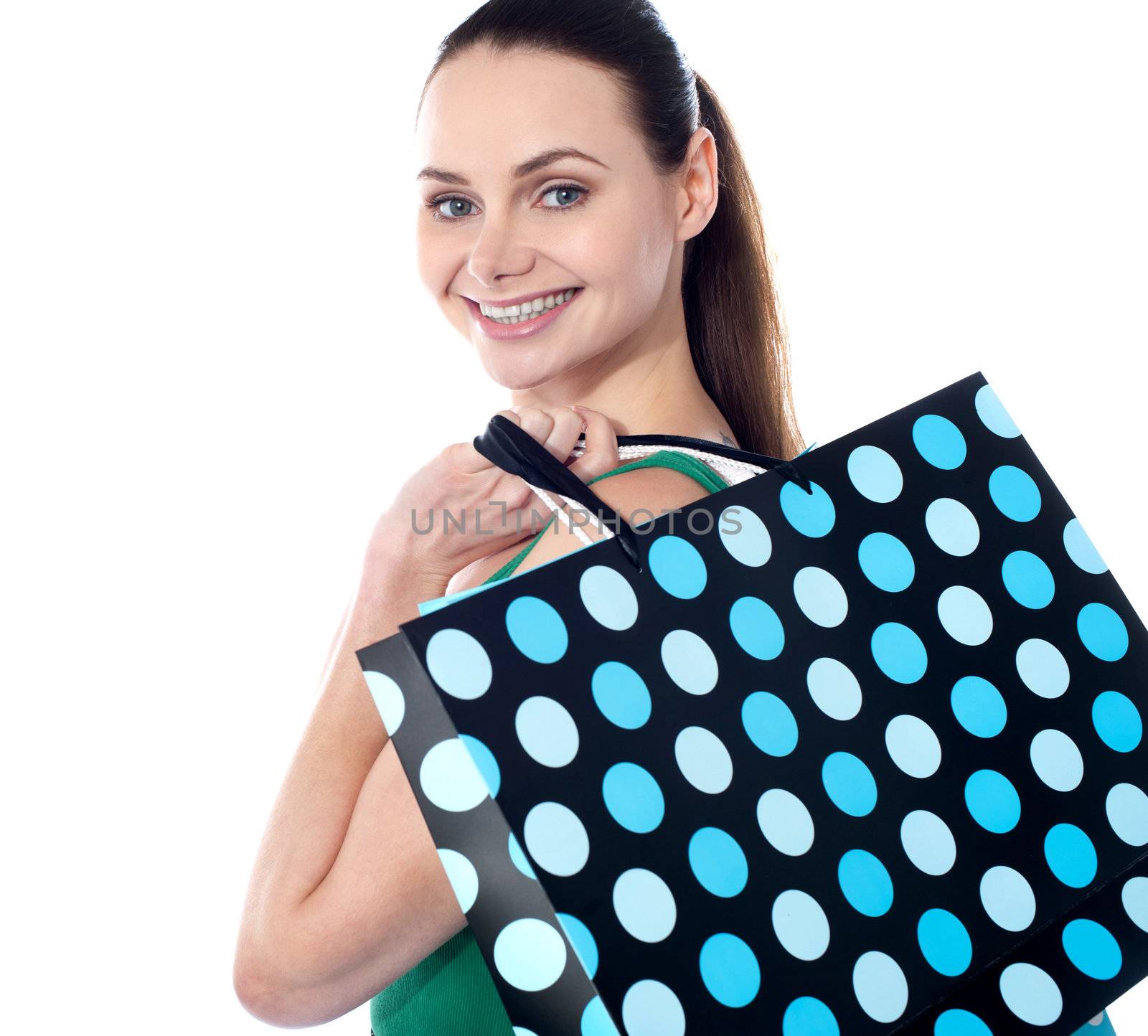 Sexy shopping girl, close-up shot by stockyimages