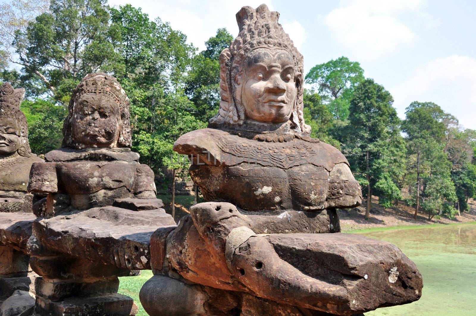 Historical ruins at Angkor Wat, Siem Reap,Cambodia