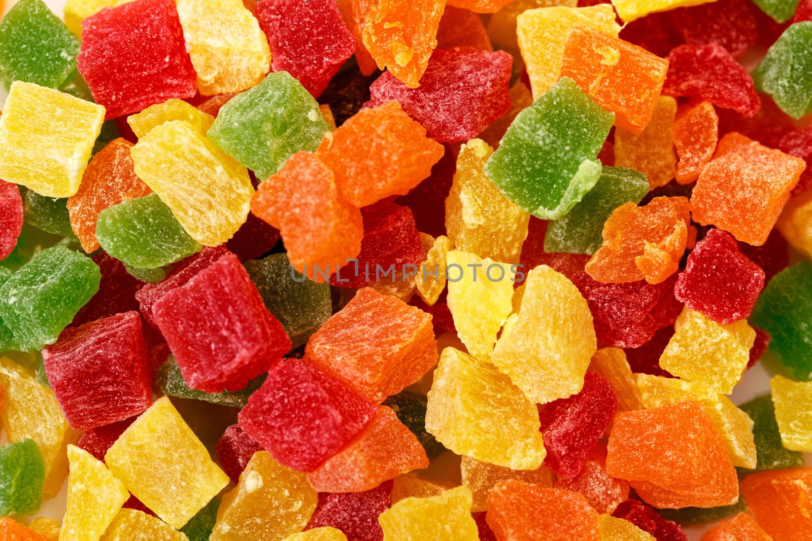 Sweet Candied Fruit closeup