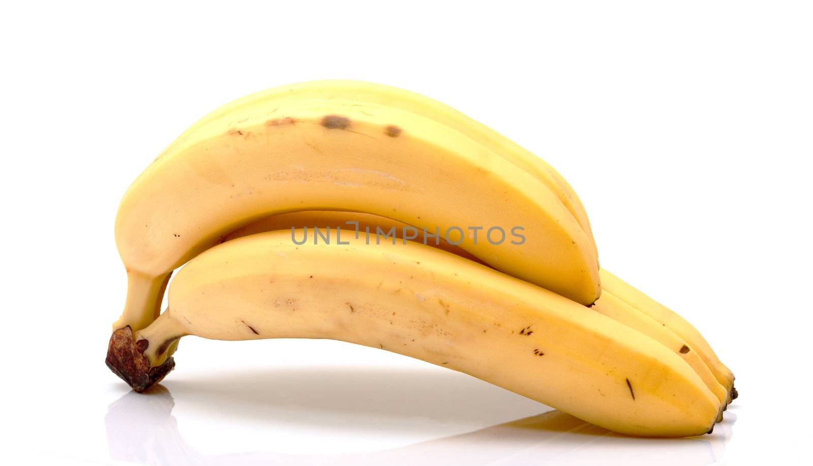 Bunch of Bananas on white background