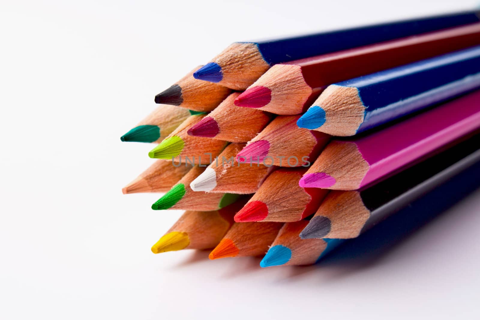 colored pencils on a light background by aziatik13