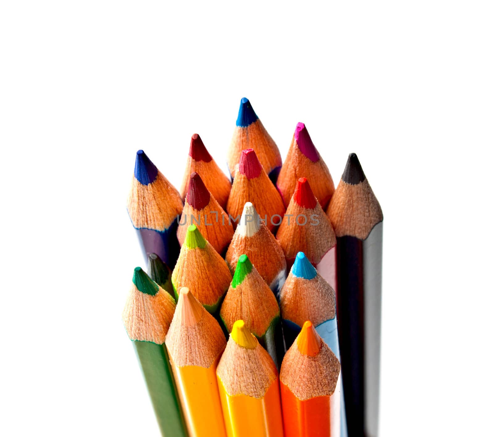 colored pencils on a light background by aziatik13