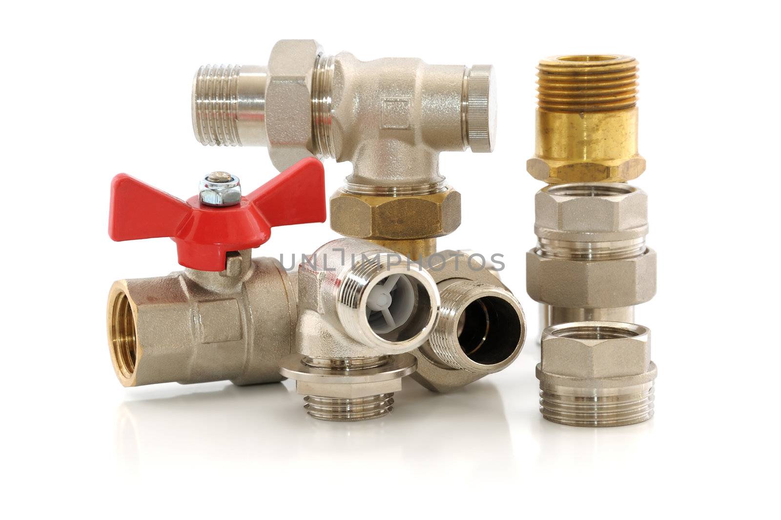 Various metal parts for plumbing and sanitary ware