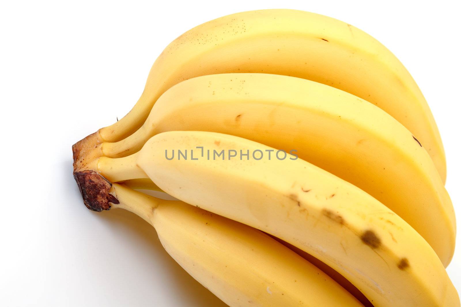 Bunch of Bananas on white background