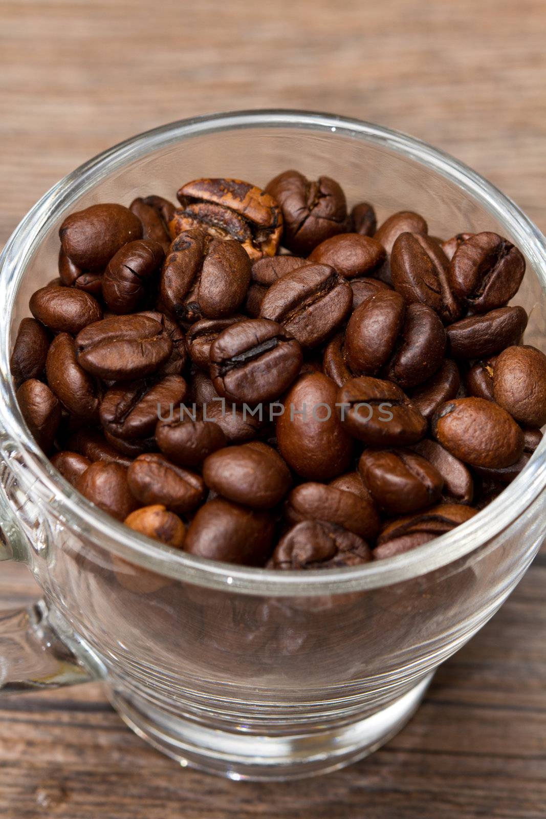 cup with Coffee  beans by lsantilli