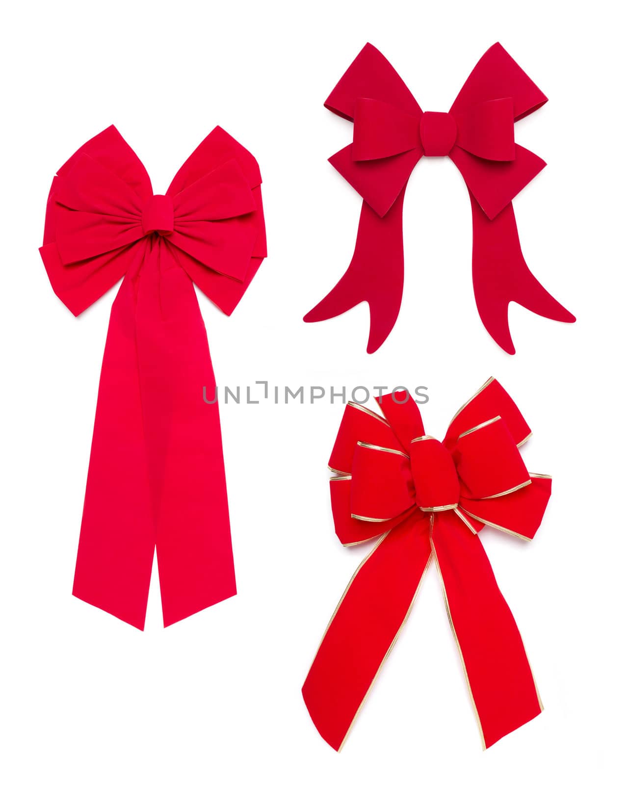 Set of Red Bows and Ribbons by Feverpitched