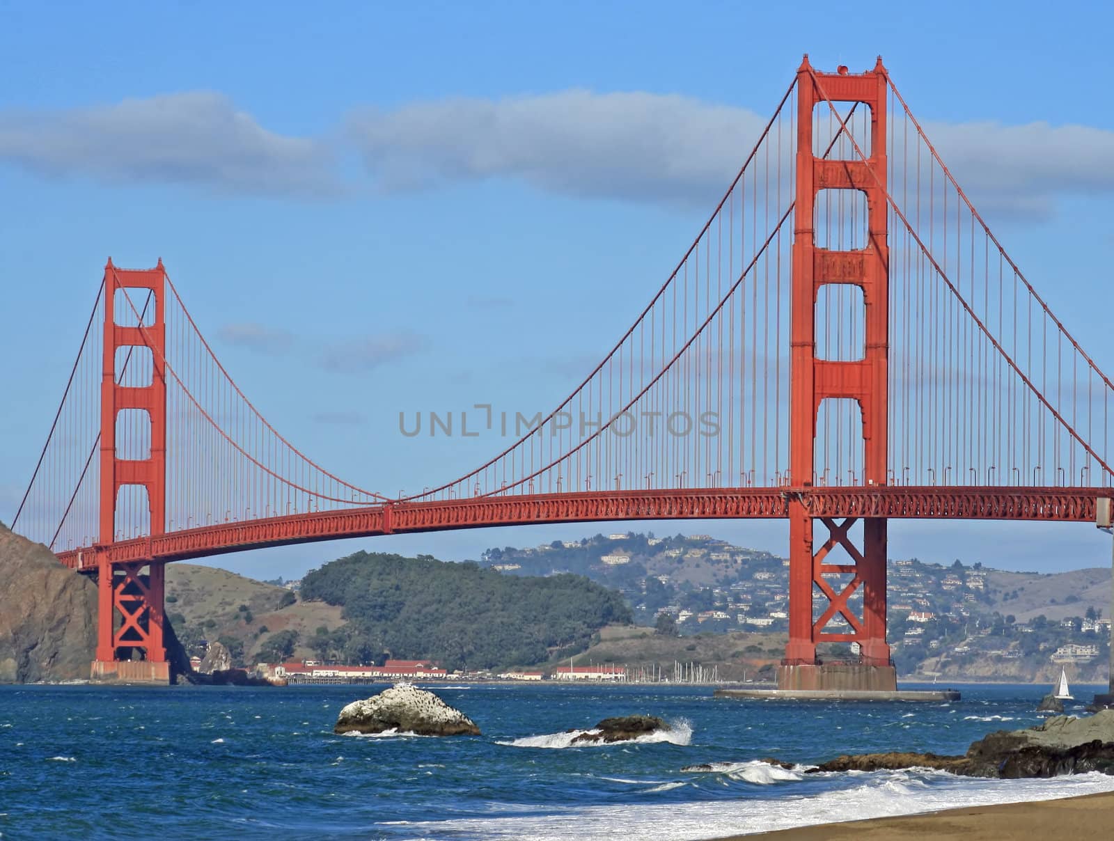 View of Golden Gate Bridge from Baker Beach