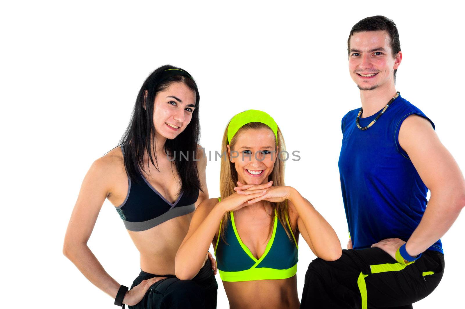 group of proud fitness instructors by svedoliver