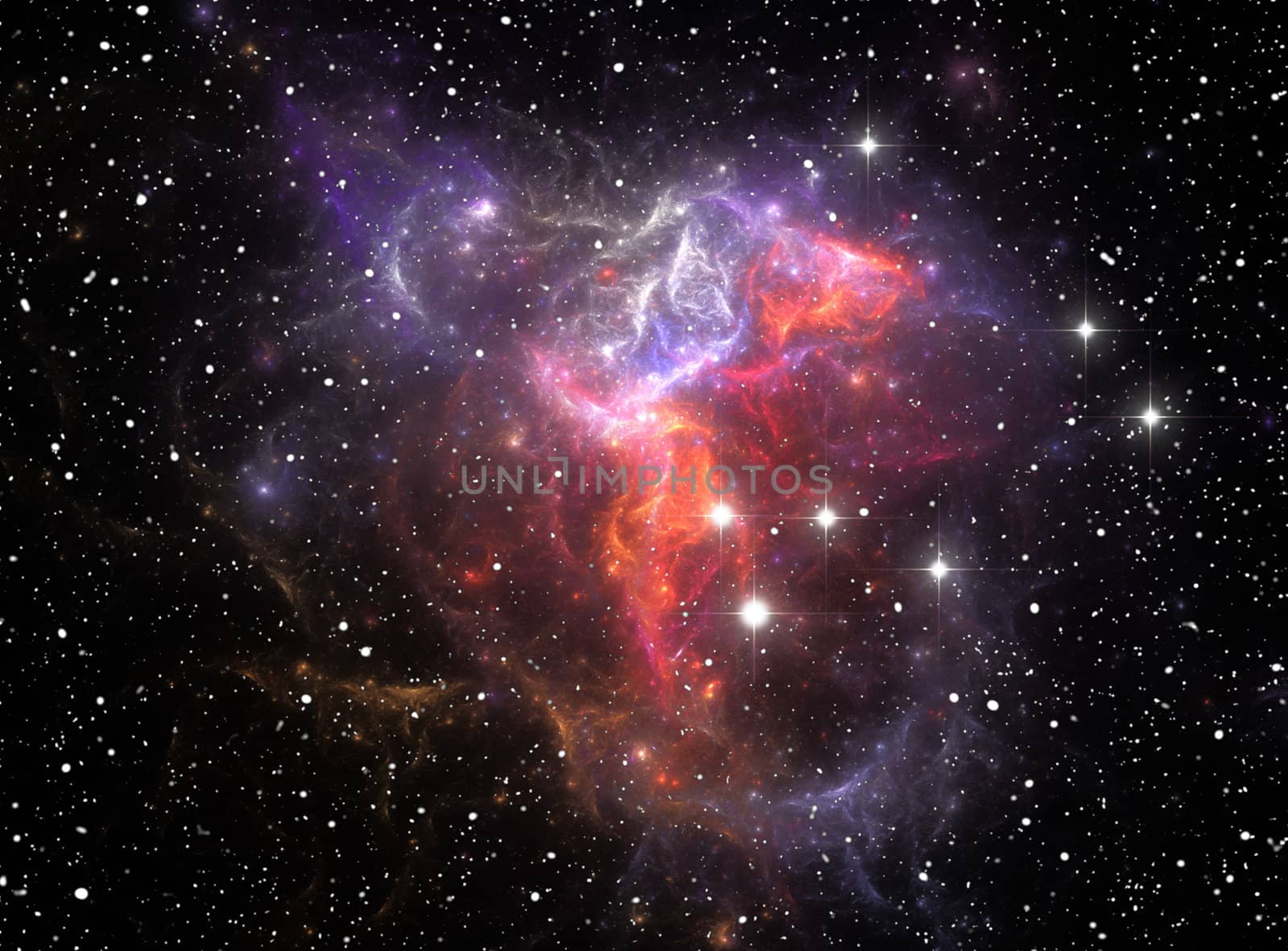 Colorful space star nebula