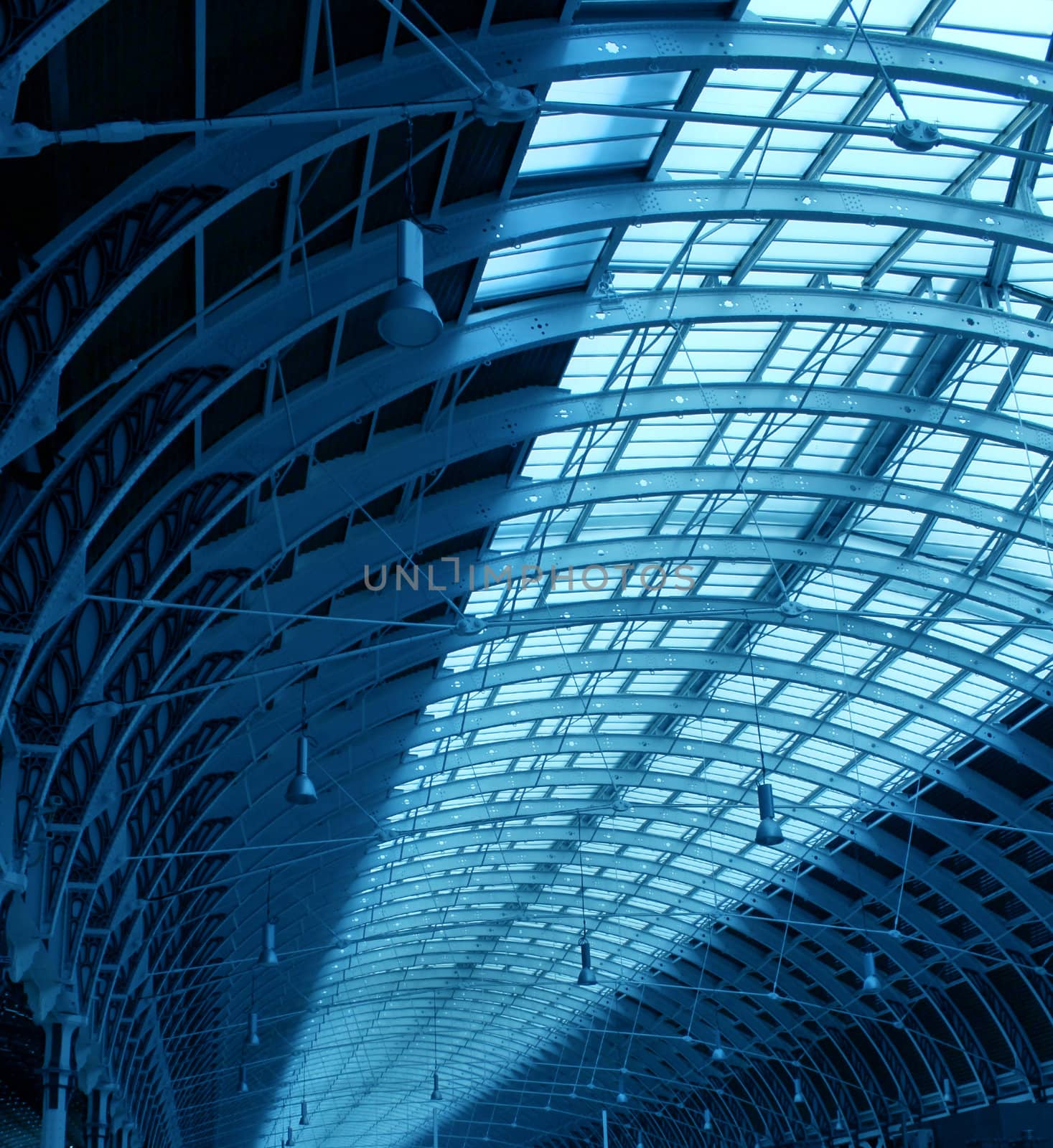 Steel structure of roof indoor hallway corridor construction