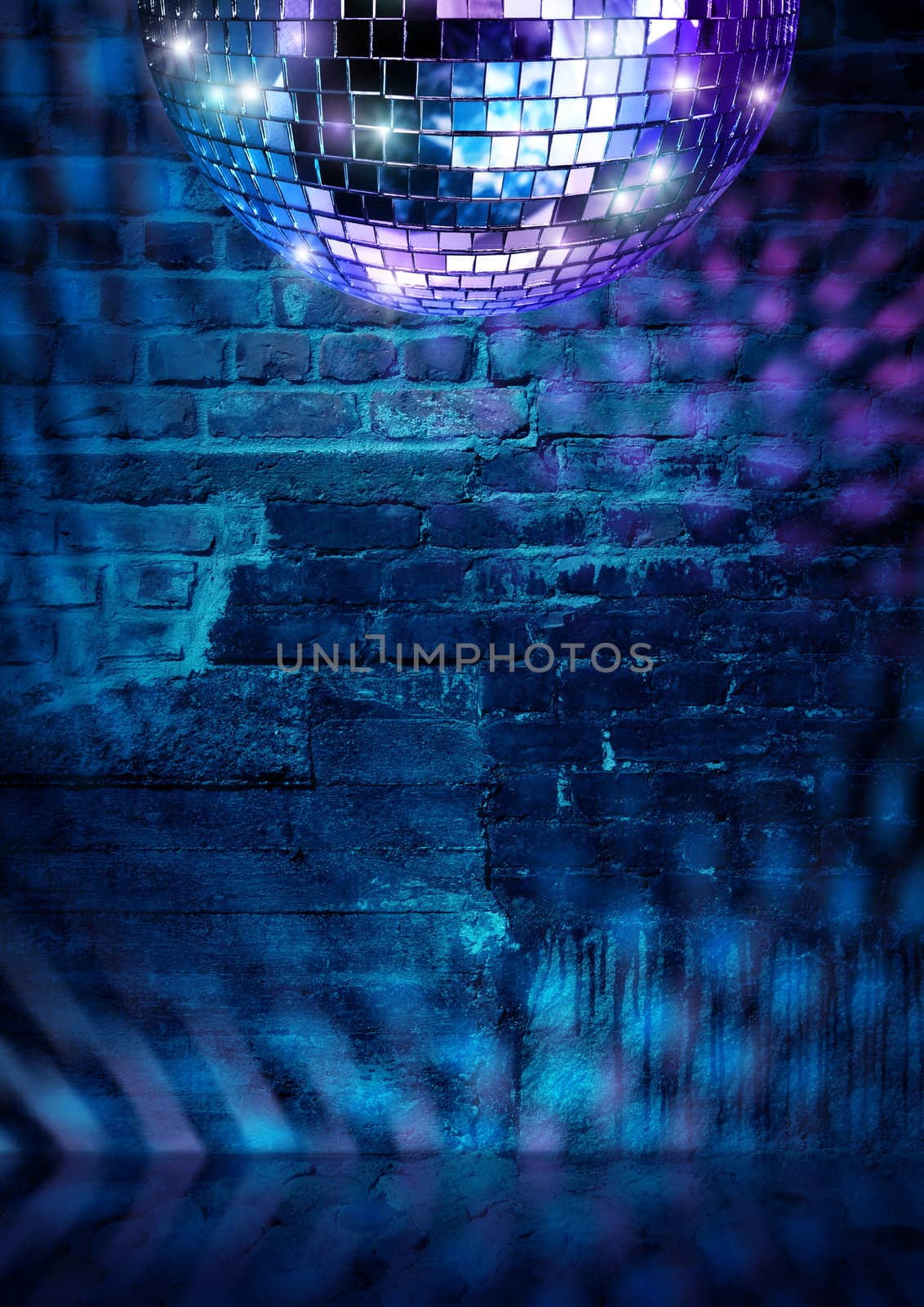 Dramatic brick wall disco by anterovium