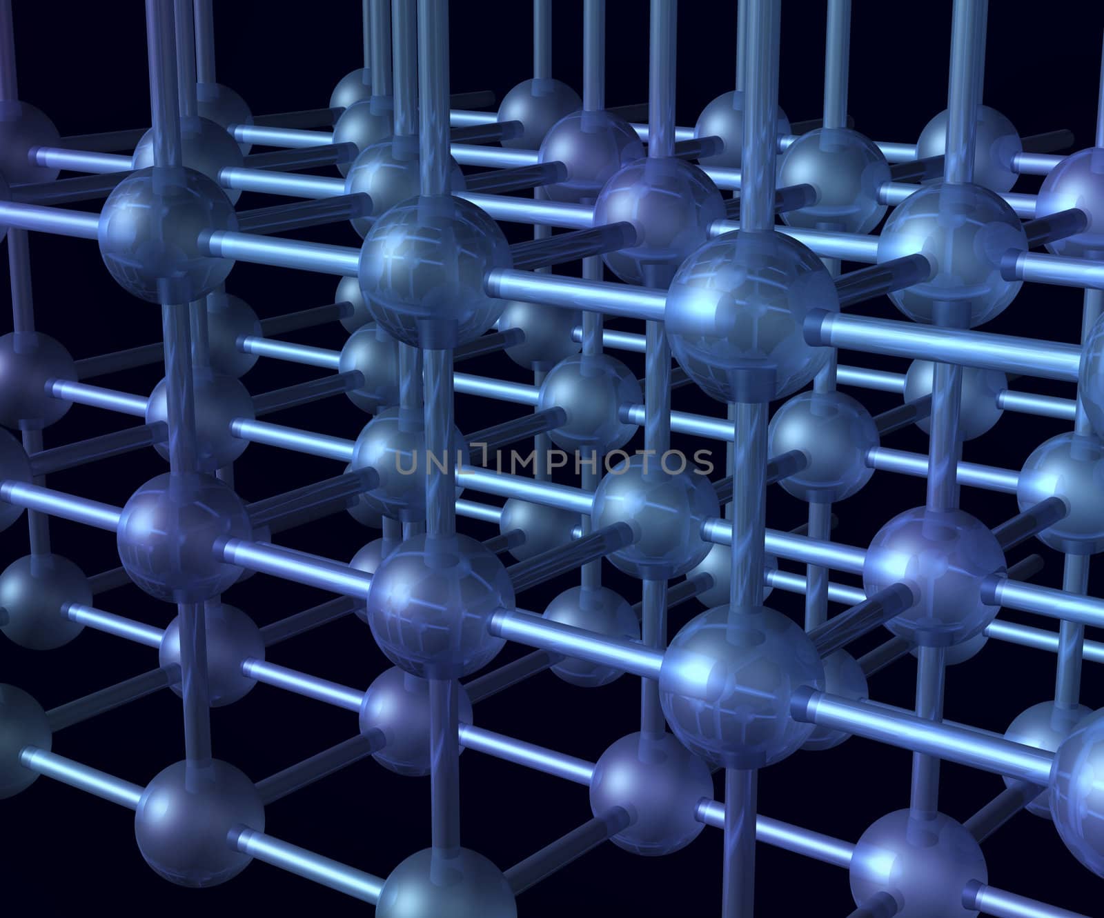 Inside nanoparticle grid by anterovium