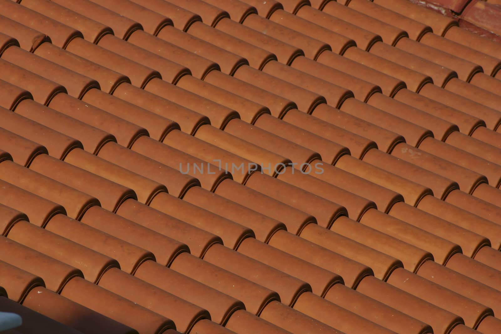 Red terracotta roofing tiles