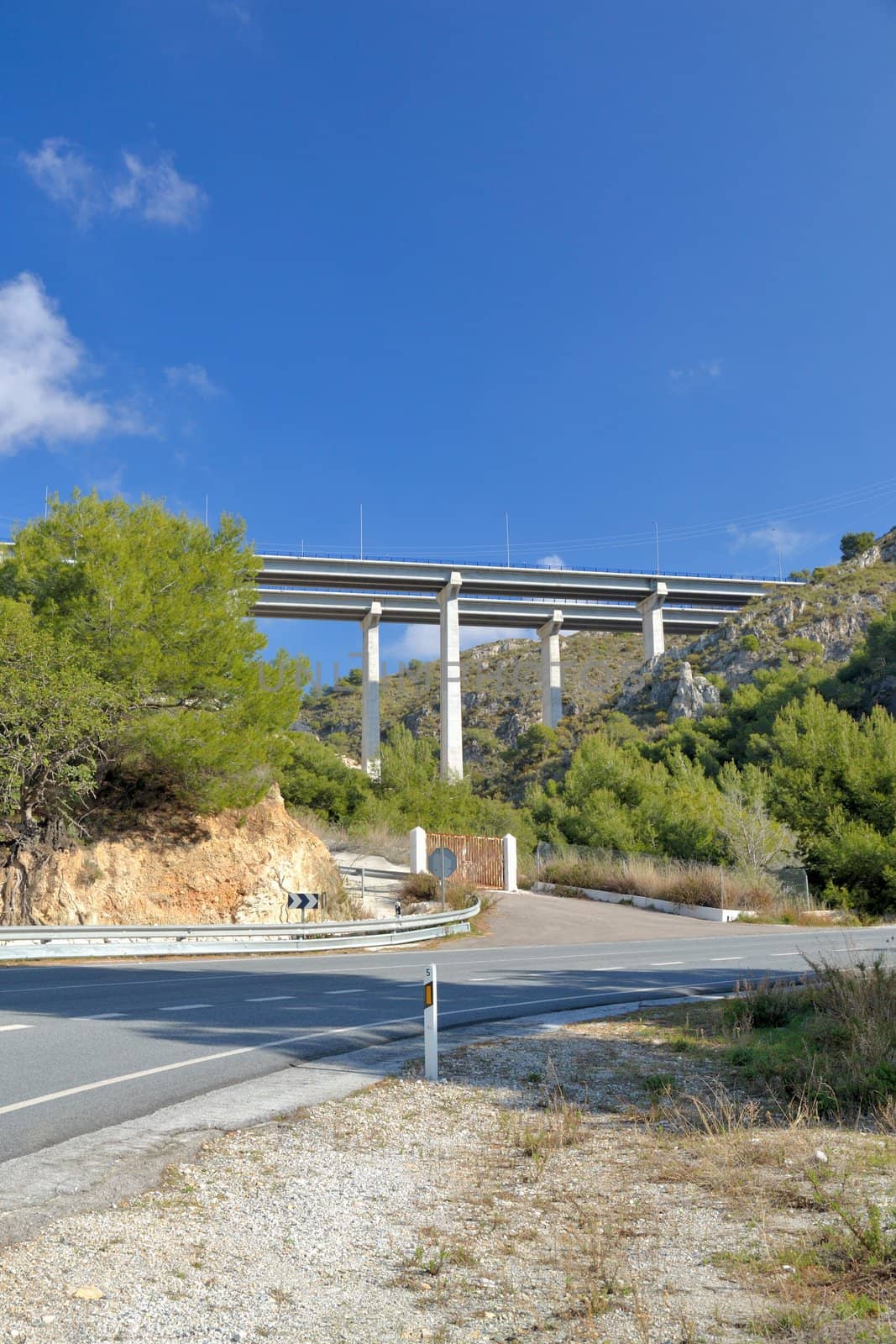 mountain road leading from Nerja in the direction of Almeria