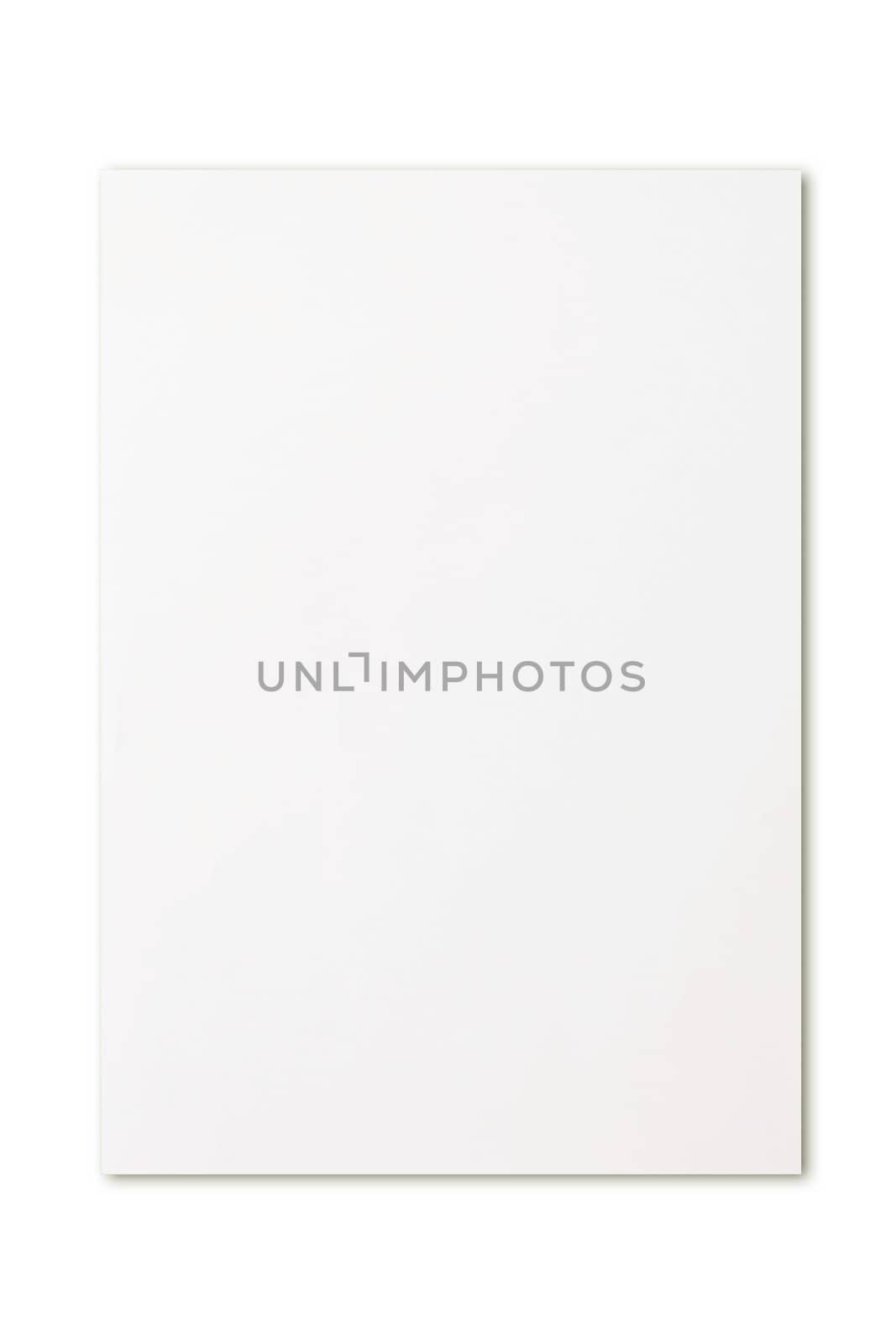 blank paper and crumpled paper on white background
