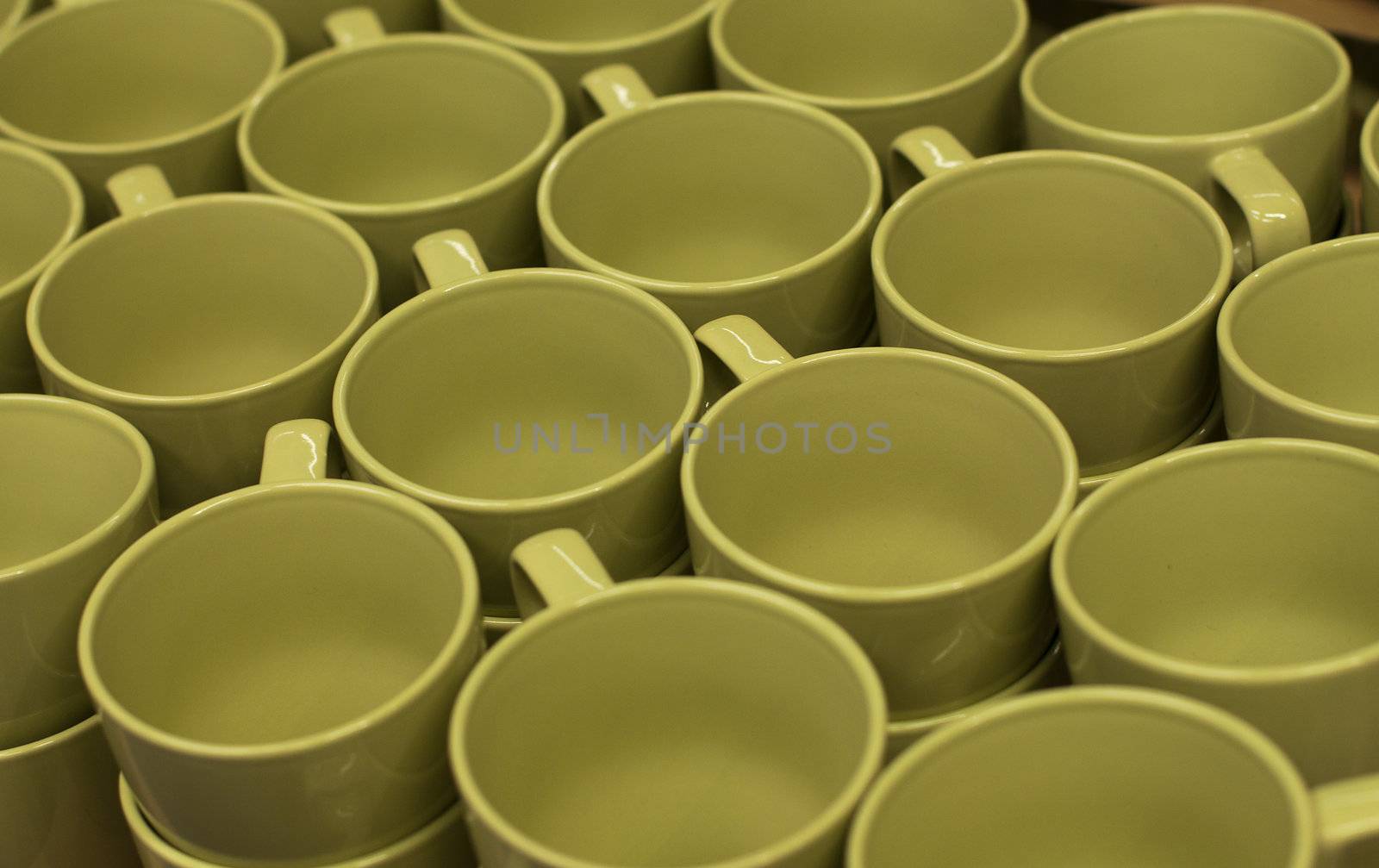 green empty cups by compuinfoto