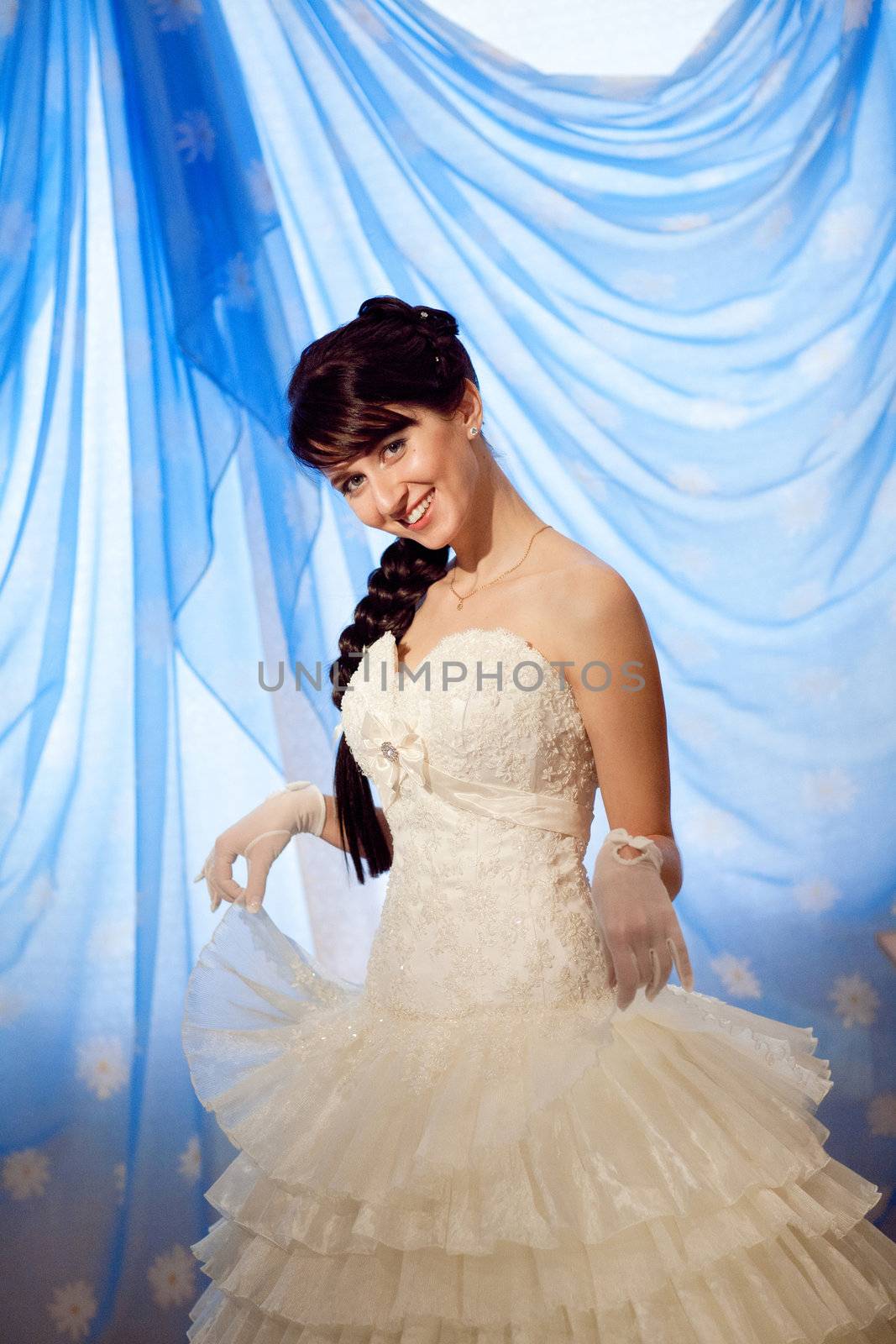 happy bride and dress by vsurkov