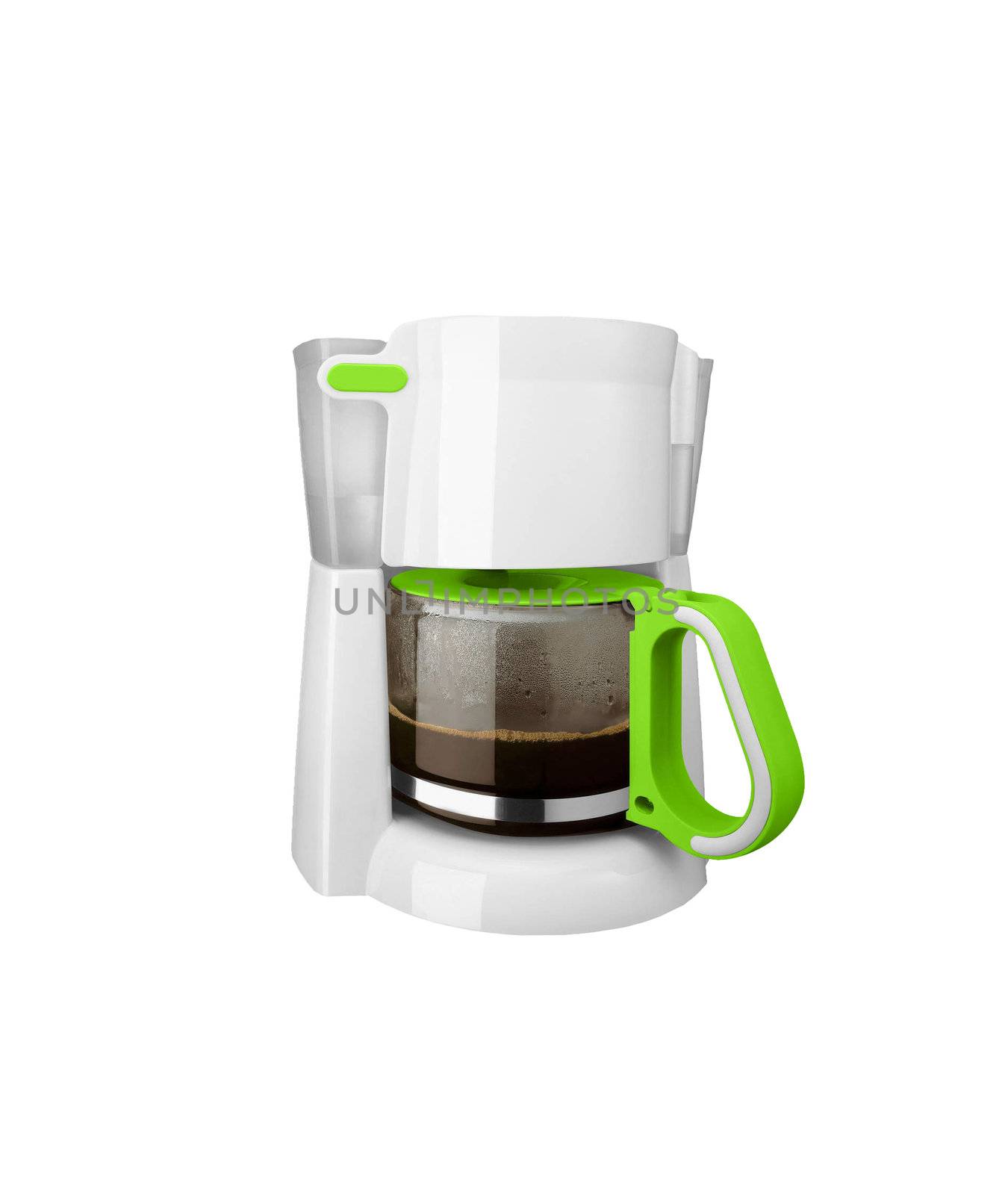 coffee machine isolated on white background with clipping path