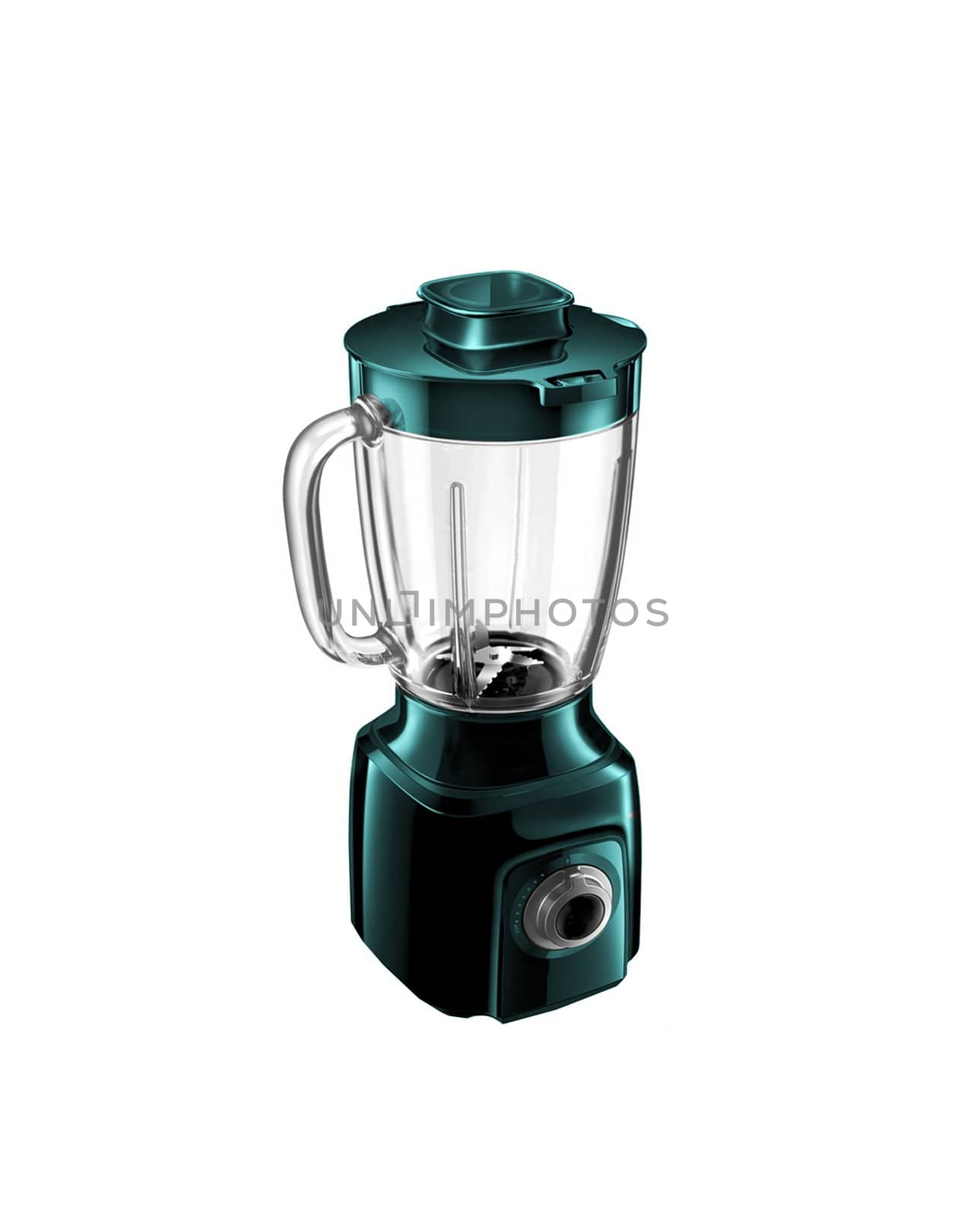 an electric blender on a white background