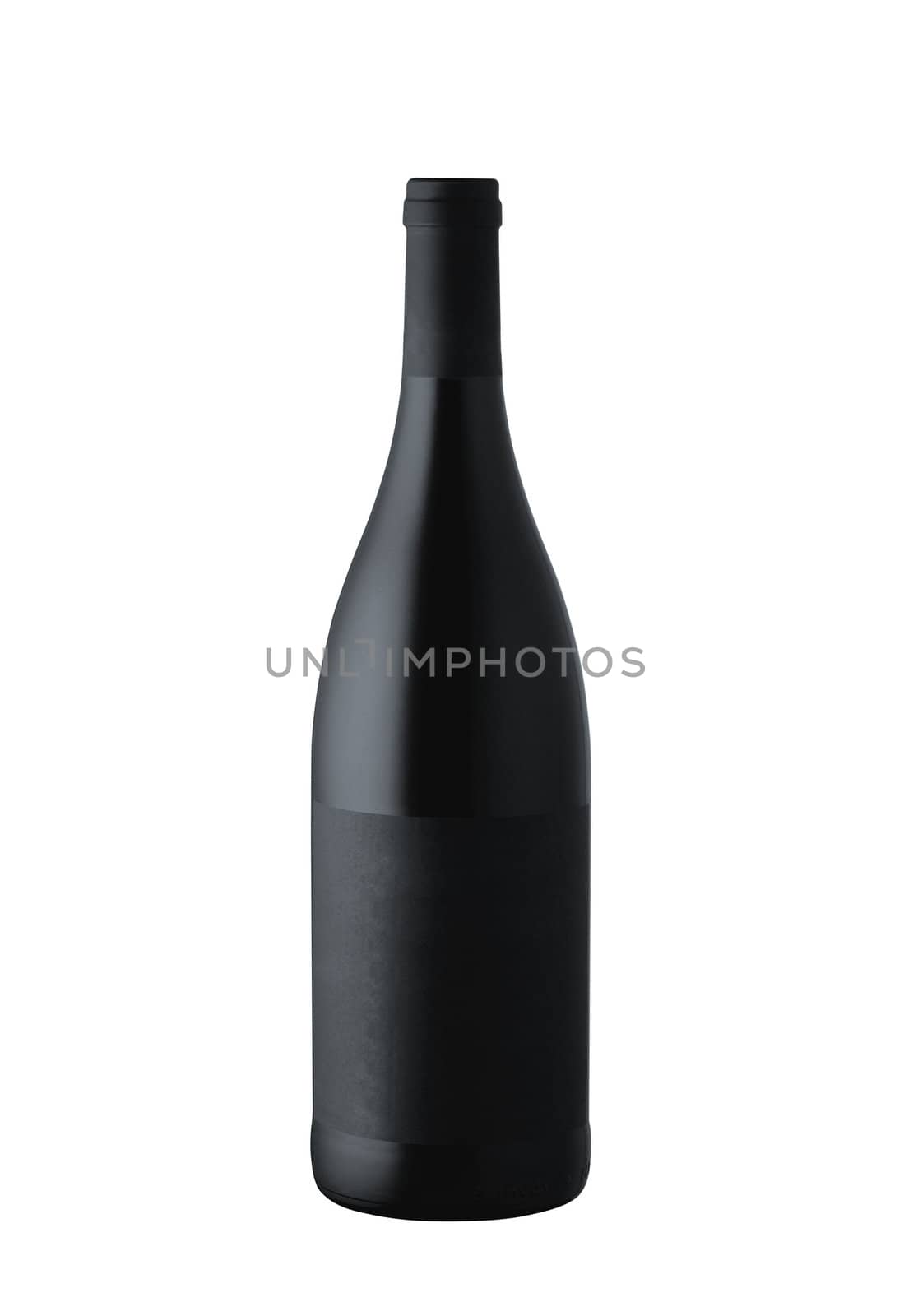  red wine bottle isolated on white backgroun