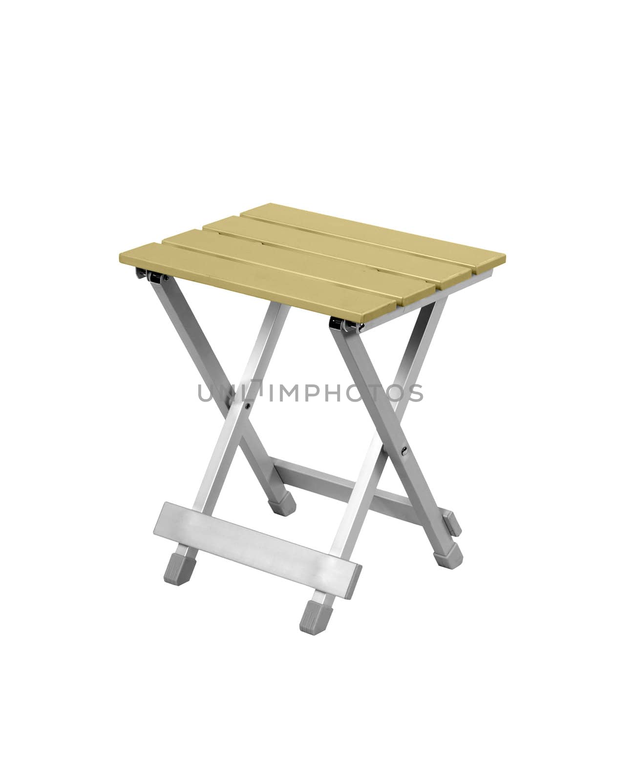 A deck chair isolated on white background