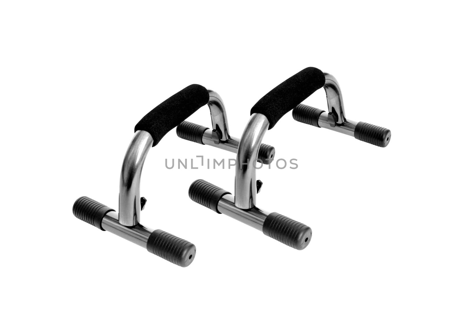 Push-up bars isolated isolated on white