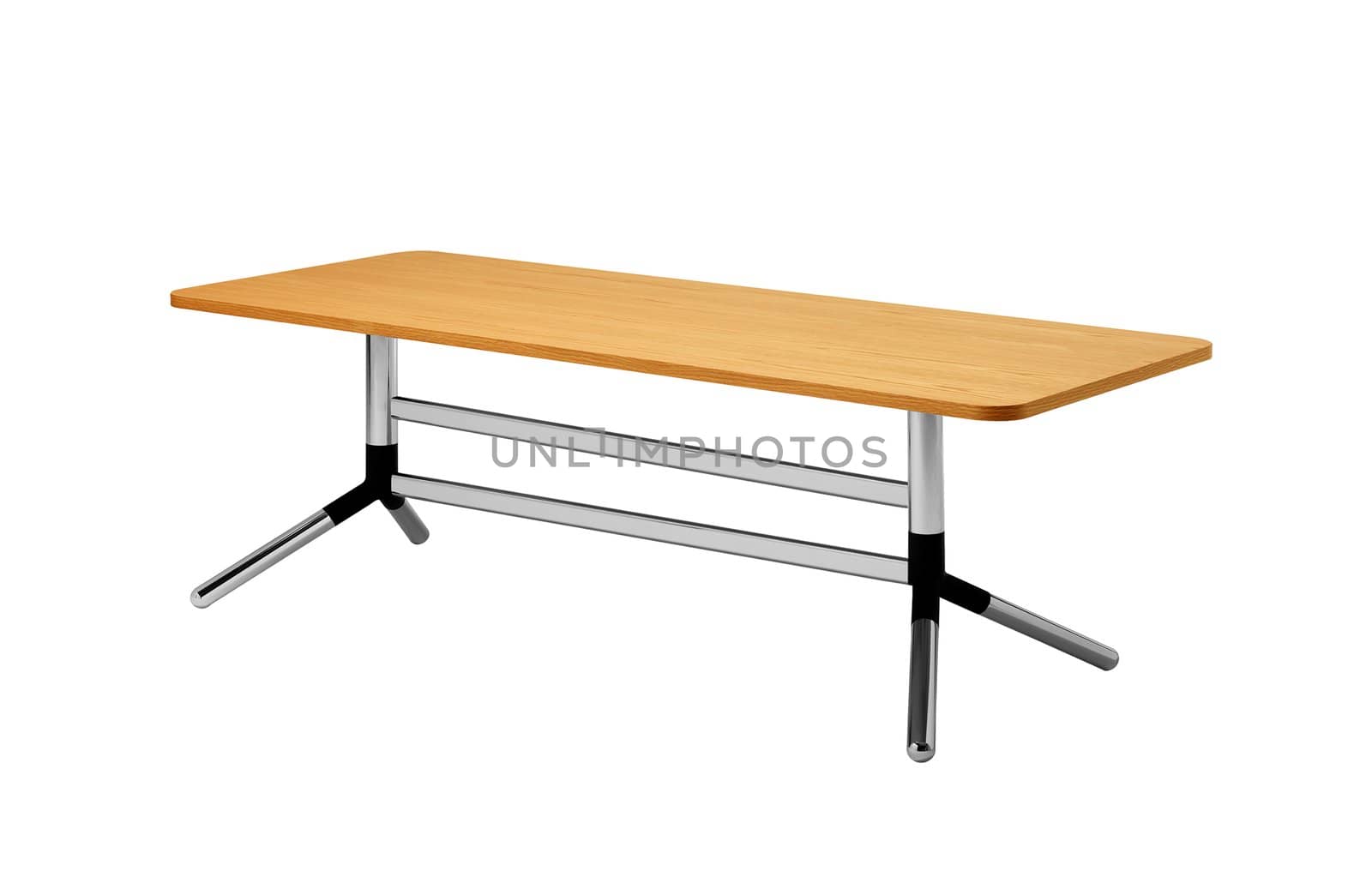 wooden table isolated