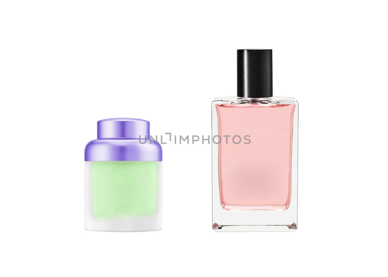 Perfume bottles isolated