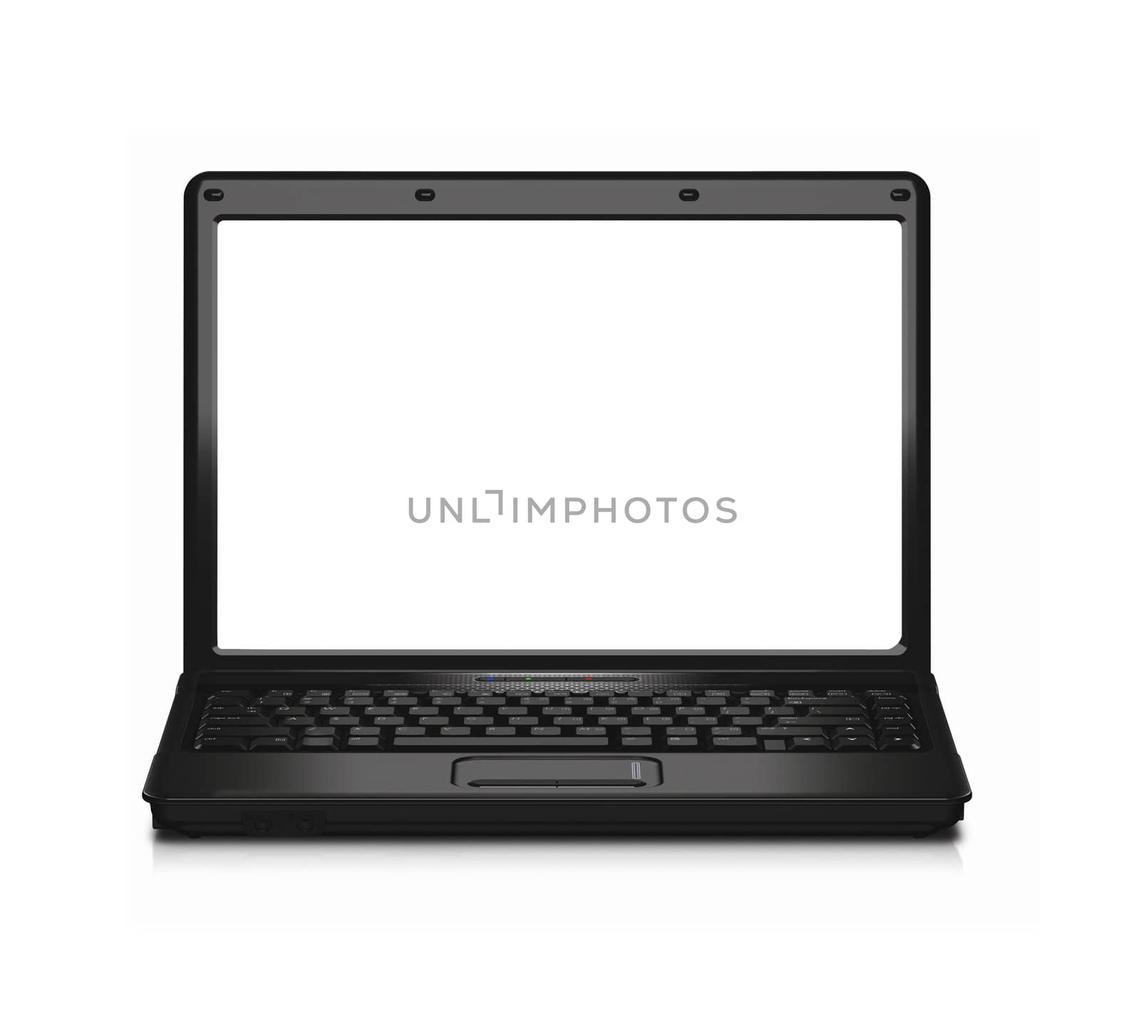 Laptop isolated on white background