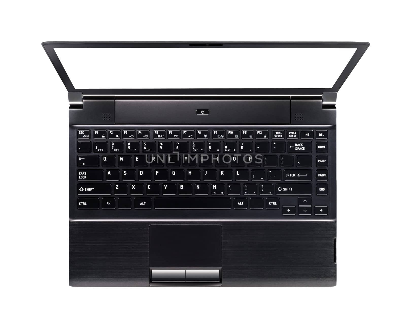 laptop isolated with clipping path over white background