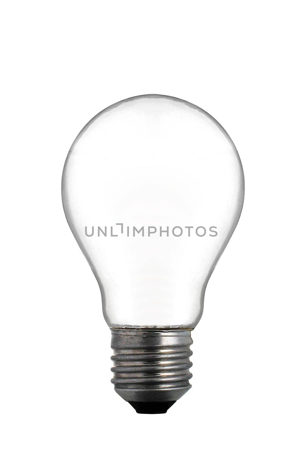 Empty Light Bulb isolate on white