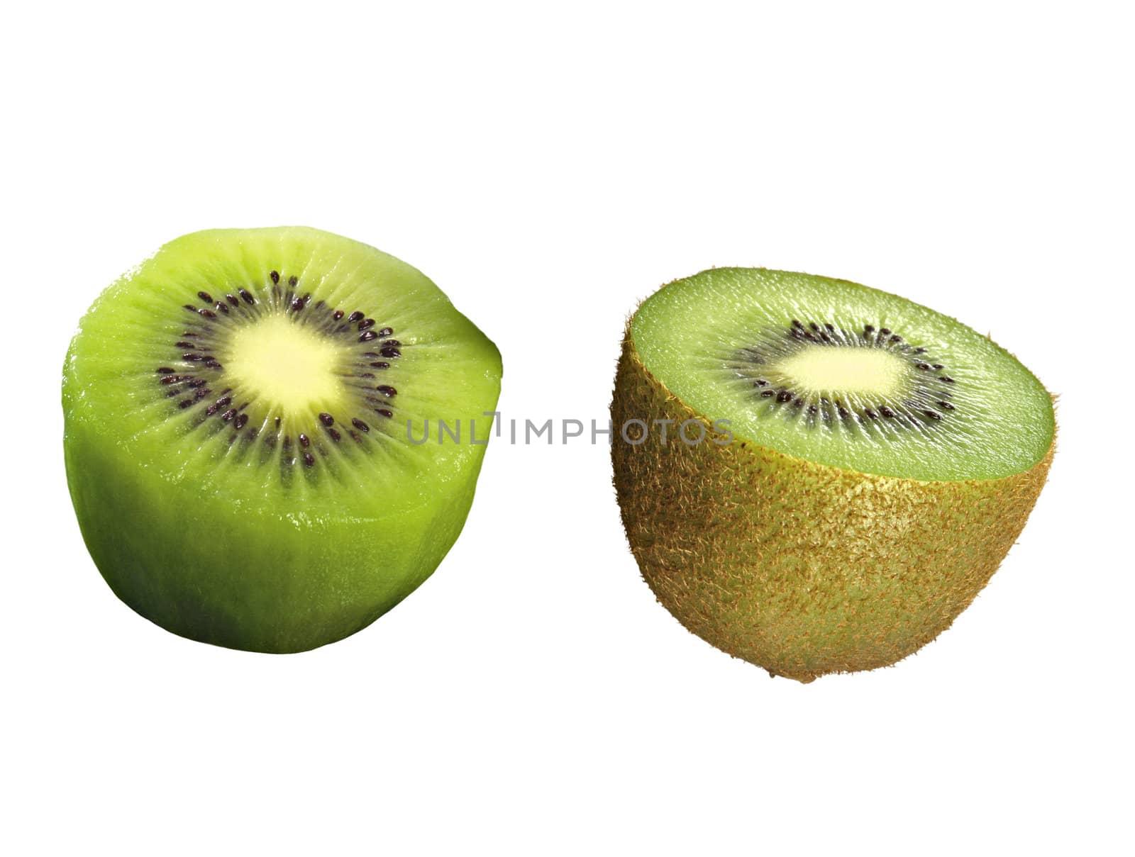 kiwi fruit isolated on white background