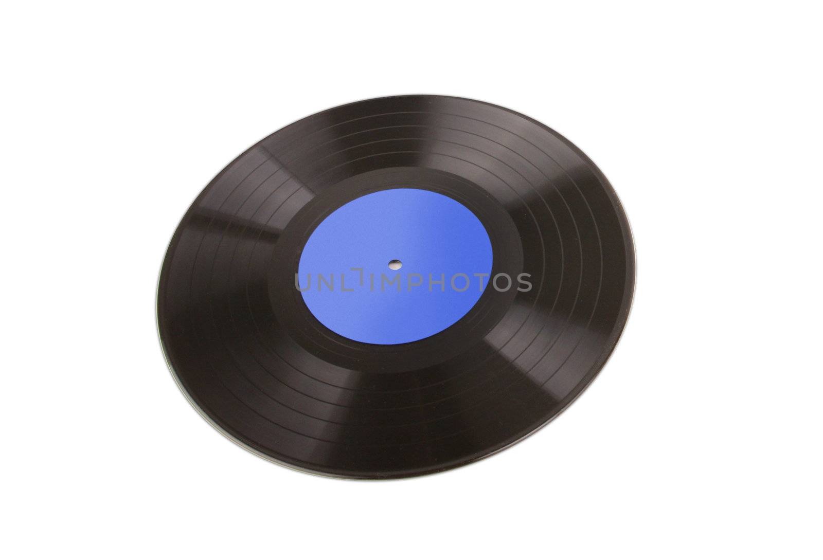 vinyl old lp disc isolated on white