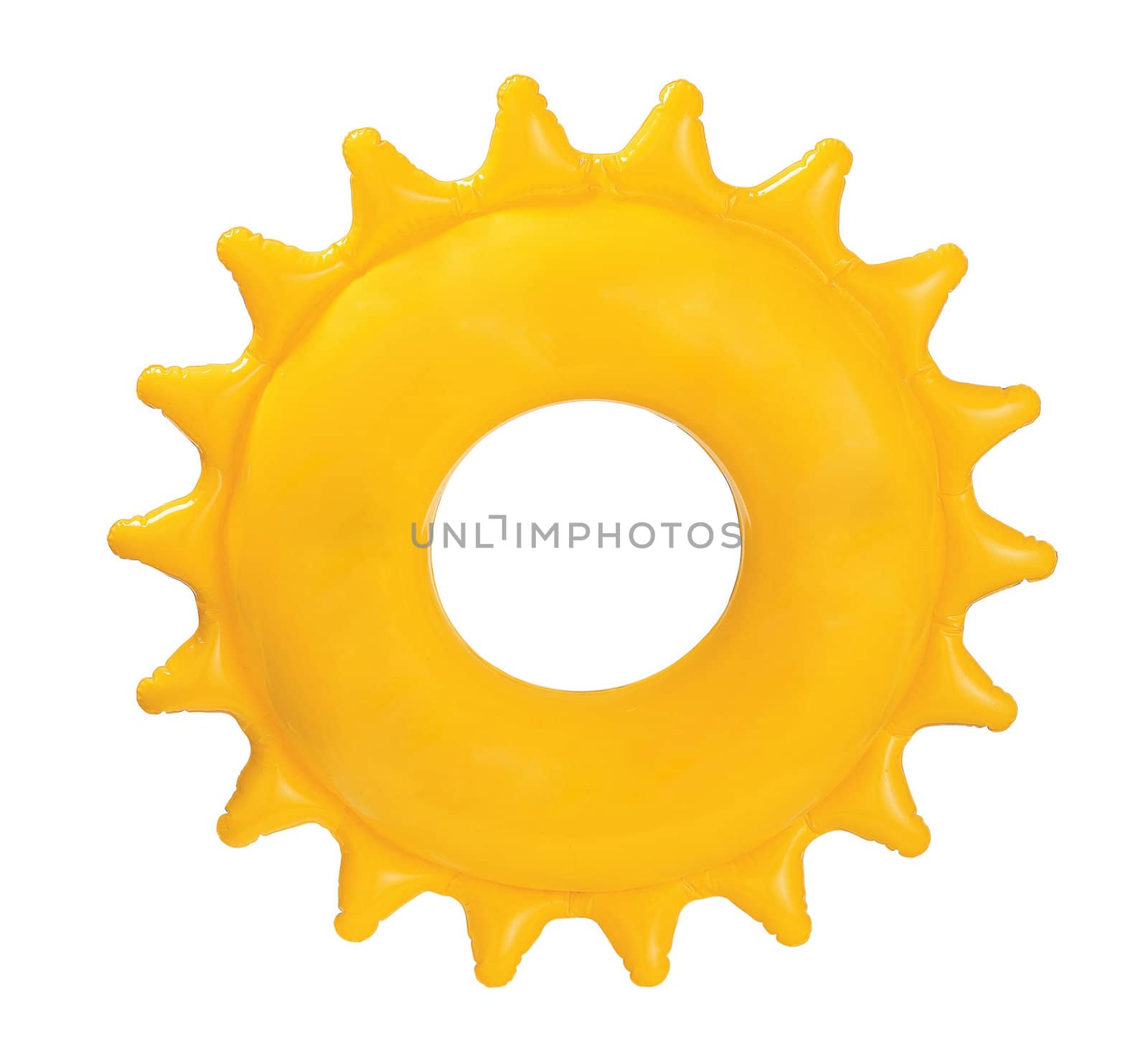 Inflatable Round Pool Tube isolated on white