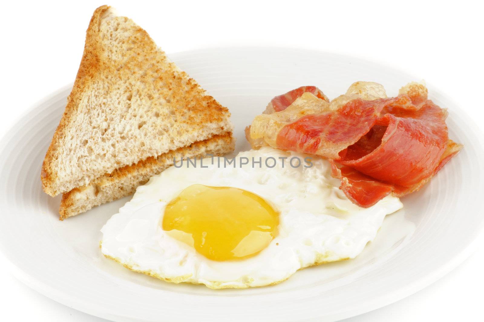 Bacon, eggs and toasts by zhekos